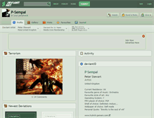 Tablet Screenshot of p-sempai.deviantart.com