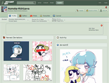 Tablet Screenshot of momoka-nishizawa.deviantart.com