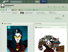 Tablet Screenshot of mictlantectli.deviantart.com