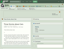 Tablet Screenshot of fancia.deviantart.com
