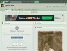 Tablet Screenshot of panther-nora.deviantart.com