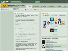 Tablet Screenshot of launcherpro-themes.deviantart.com