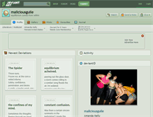 Tablet Screenshot of maliciousguile.deviantart.com