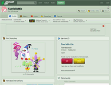Tablet Screenshot of faeriebottle.deviantart.com