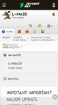 Mobile Screenshot of l-h4x3d.deviantart.com