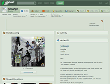 Tablet Screenshot of justange.deviantart.com