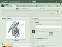 Tablet Screenshot of kail401.deviantart.com