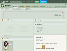 Tablet Screenshot of animeplz.deviantart.com