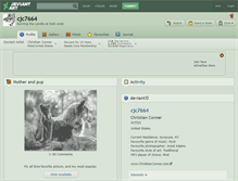 Tablet Screenshot of cjc7664.deviantart.com