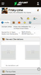 Mobile Screenshot of frisky-lime.deviantart.com