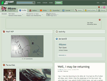 Tablet Screenshot of ddyyuu.deviantart.com