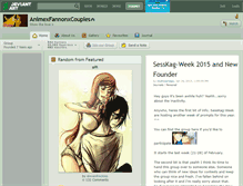 Tablet Screenshot of animexfannonxcouples.deviantart.com