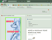 Tablet Screenshot of k-x.deviantart.com