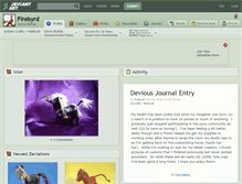 Tablet Screenshot of firebyrd.deviantart.com