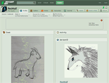 Tablet Screenshot of peswolf.deviantart.com