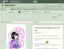 Tablet Screenshot of pegasusvalkyrie.deviantart.com