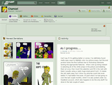 Tablet Screenshot of chamzel.deviantart.com