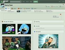 Tablet Screenshot of dannyysam.deviantart.com