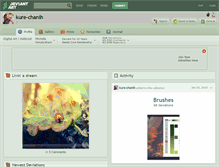 Tablet Screenshot of kure-chanih.deviantart.com