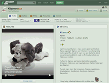 Tablet Screenshot of kitamon.deviantart.com