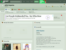 Tablet Screenshot of akito-hayama.deviantart.com