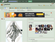Tablet Screenshot of caseyhunt.deviantart.com