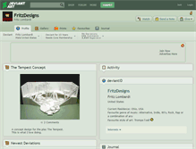 Tablet Screenshot of fritzdesigns.deviantart.com