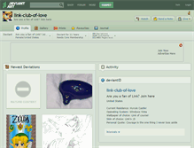 Tablet Screenshot of link-club-of-love.deviantart.com