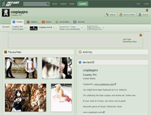 Tablet Screenshot of cosplaypro.deviantart.com