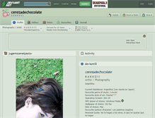 Tablet Screenshot of cerezadechocolate.deviantart.com