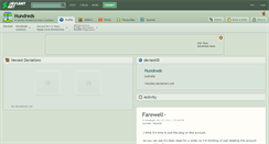 Desktop Screenshot of hundreds.deviantart.com