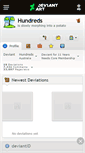 Mobile Screenshot of hundreds.deviantart.com