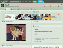 Tablet Screenshot of akanai.deviantart.com