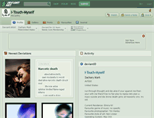 Tablet Screenshot of i-touch-myself.deviantart.com