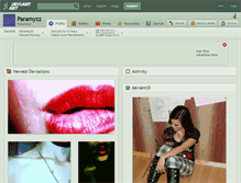 Tablet Screenshot of paramyzz.deviantart.com