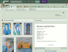 Tablet Screenshot of miki2.deviantart.com
