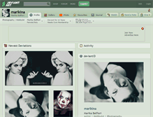 Tablet Screenshot of marikina.deviantart.com