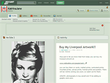 Tablet Screenshot of katrinajane.deviantart.com