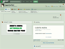 Tablet Screenshot of kagaminetoni.deviantart.com