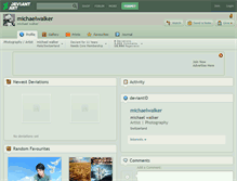 Tablet Screenshot of michaelwalker.deviantart.com