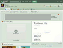 Tablet Screenshot of nesevo.deviantart.com