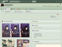 Tablet Screenshot of carolmunhoz.deviantart.com