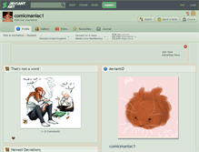 Tablet Screenshot of comicmaniac1.deviantart.com
