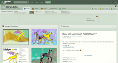 Desktop Screenshot of horses-echo.deviantart.com