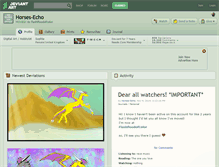 Tablet Screenshot of horses-echo.deviantart.com
