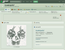 Tablet Screenshot of invaderjaz567.deviantart.com