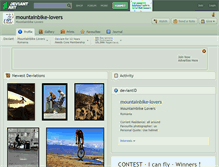 Tablet Screenshot of mountainbike-lovers.deviantart.com