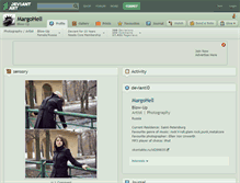 Tablet Screenshot of margohell.deviantart.com