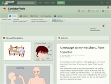 Tablet Screenshot of comictorpixels.deviantart.com