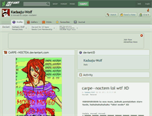 Tablet Screenshot of kadaaju-wolf.deviantart.com